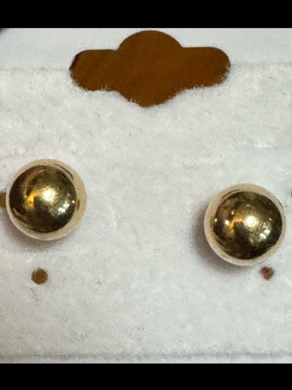 14k Yellow Gold 7mm Ball Stud Earrings